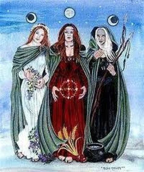 Three folded goddess wicca